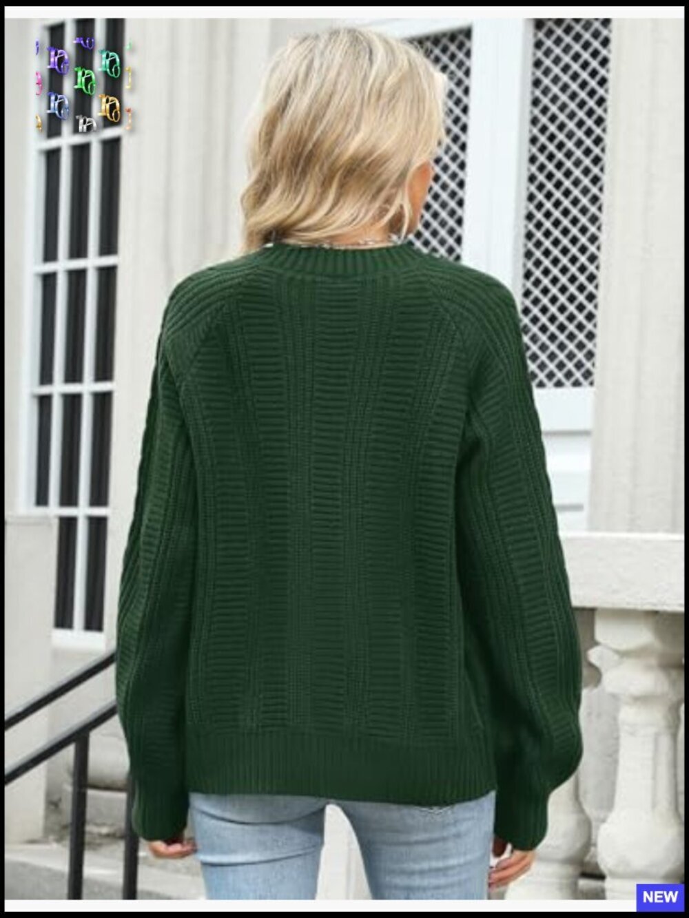 Cable Knit Cardigan Open Front Sweater Casual Long Sleeve Button Outerwear - Picture 4 of 7